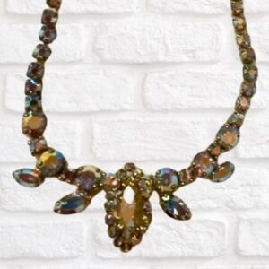 Sherman Multi-Color Crystal Statement Necklace - Women Jewelry